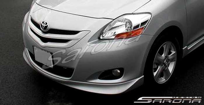 Custom Toyota Yaris  Sedan Front Lip/Splitter (2006 - 2009) - $360.00 (Part #TY-008-FA)